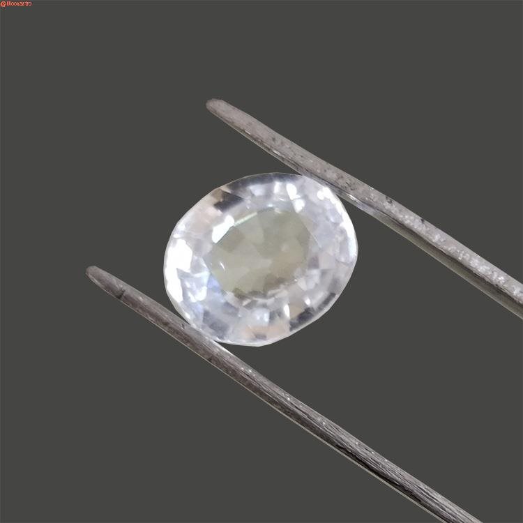 white zircon large size